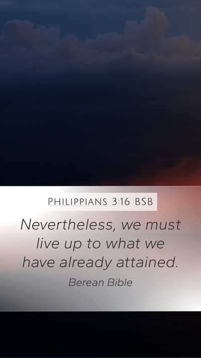 Philippians 3:16 BSB Bible Verse Image