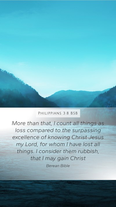 Philippians 3:8 BSB Bible Verse Image