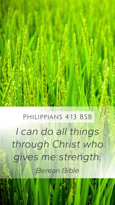 Philippians 4:13 BSB Bible Verse Image