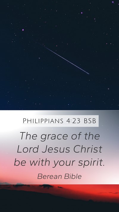 Philippians 4:23 BSB Bible Verse Image