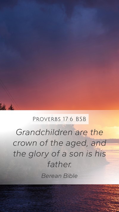 Proverbs 17:6 BSB Bible Verse Image