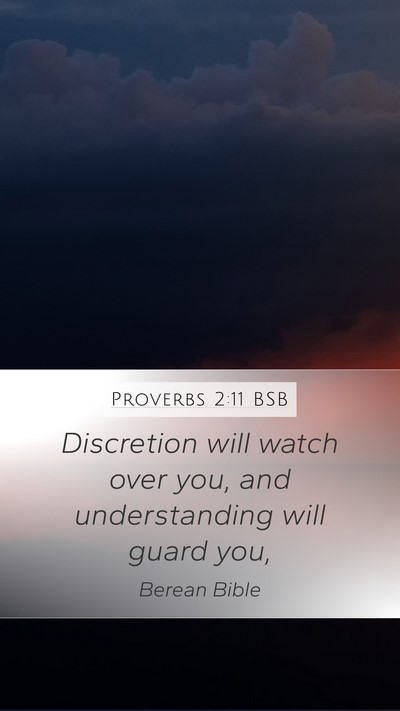 Proverbs 2:11 BSB Bible Verse Image