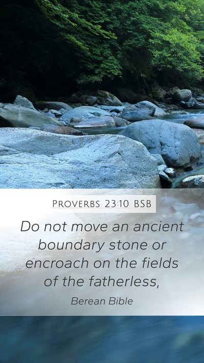 Proverbs 23:10 BSB Bible Verse Image