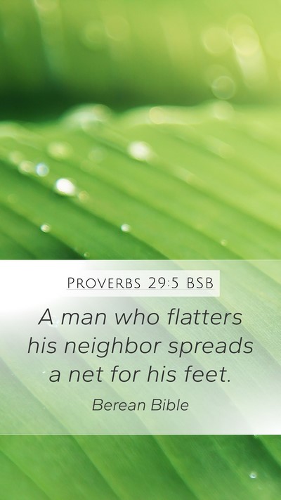 Proverbs 29:5 BSB Bible Verse Image