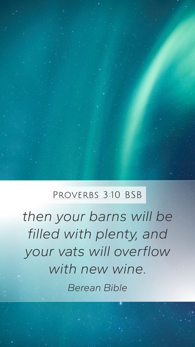 Proverbs 3:10 BSB Bible Verse Image