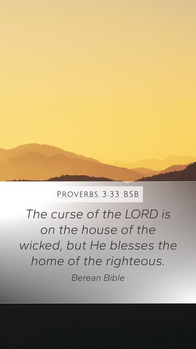 Proverbs 3:33 BSB Bible Verse Image