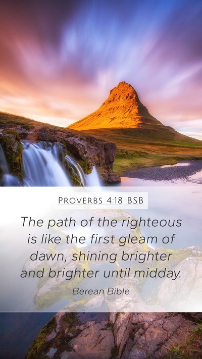 Proverbs 4:18 BSB Bible Verse Image