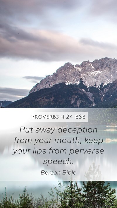 Proverbs 4:24 BSB Bible Verse Image