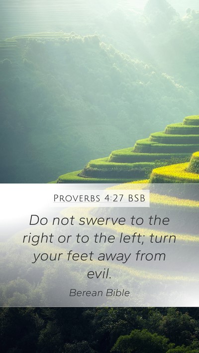 Proverbs 4:27 BSB Bible Verse Image