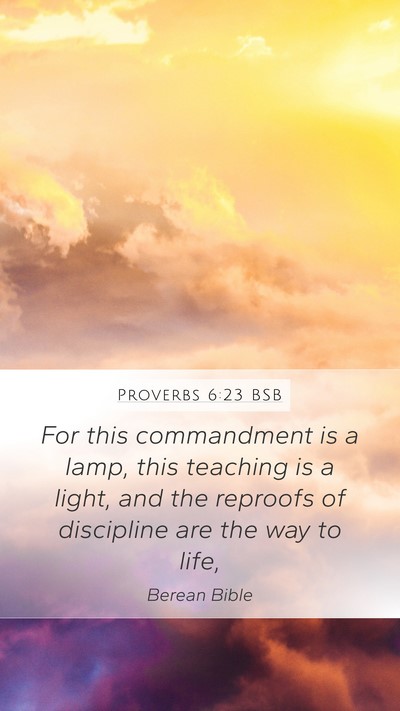 Proverbs 6:23 BSB Bible Verse Image