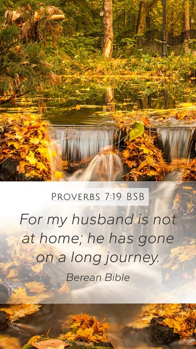 Proverbs 7:19 BSB Bible Verse Image