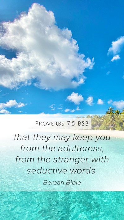 Proverbs 7:5 BSB Bible Verse Image