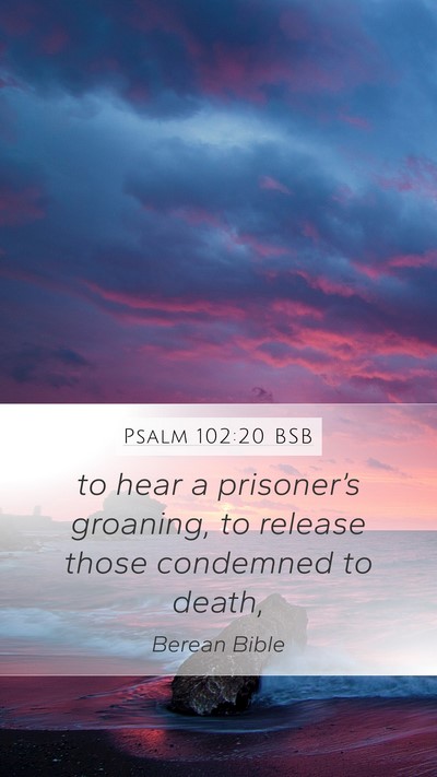 Psalm 102:20 BSB Bible Verse Image