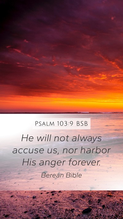Psalm 103:9 BSB Bible Verse Image