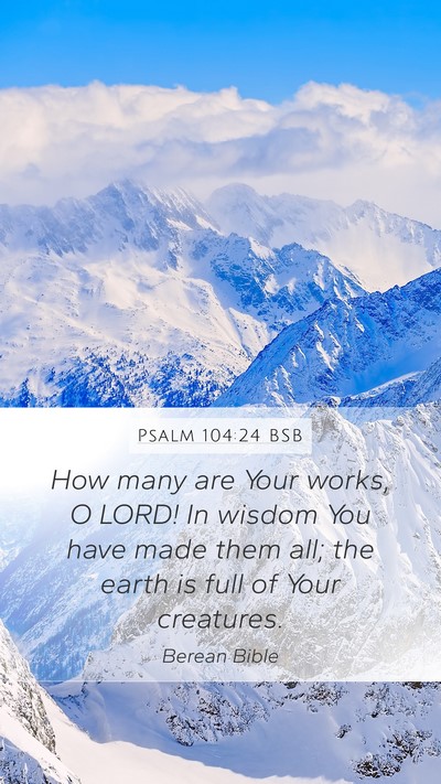 Psalm 104:24 BSB Bible Verse Image
