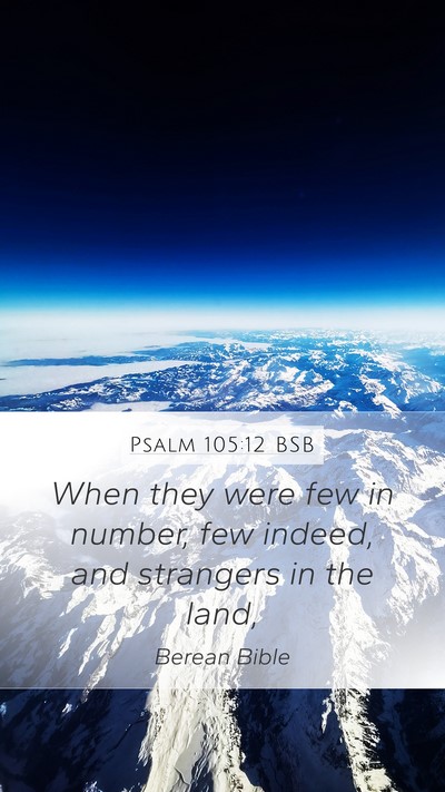 Psalm 105:12 BSB Bible Verse Image