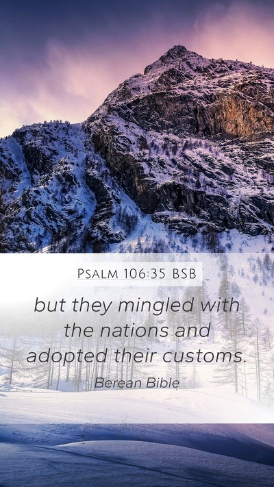 Psalm 106:35 BSB Bible Verse Image