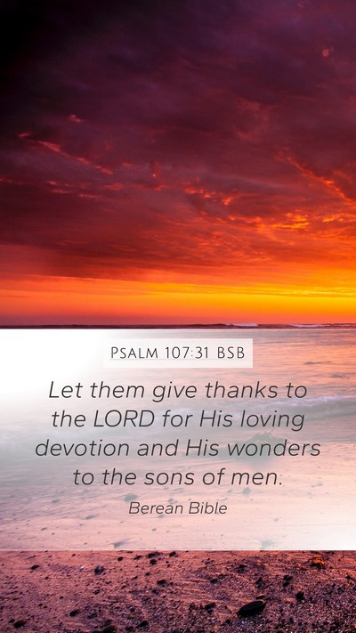 Psalm 107:31 BSB Bible Verse Image