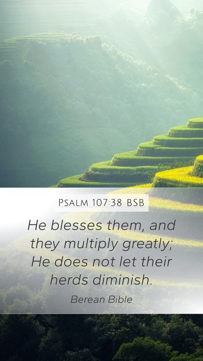Psalm 107:38 BSB Bible Verse Image