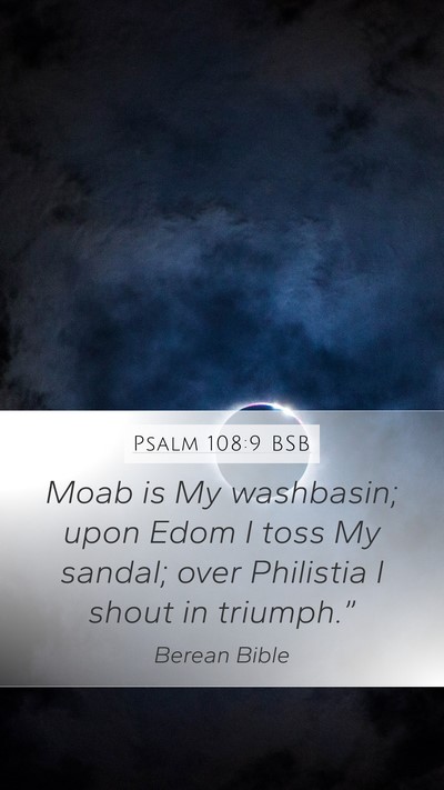 Psalm 108:9 BSB Bible Verse Image
