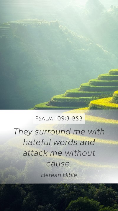 Psalm 109:3 BSB Bible Verse Image