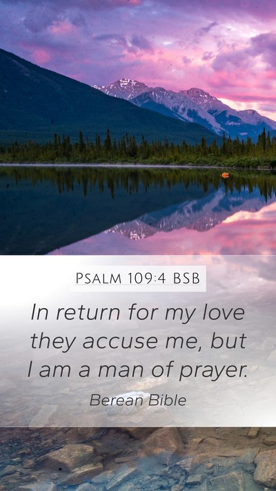 Psalm 109:4 BSB Bible Verse Image