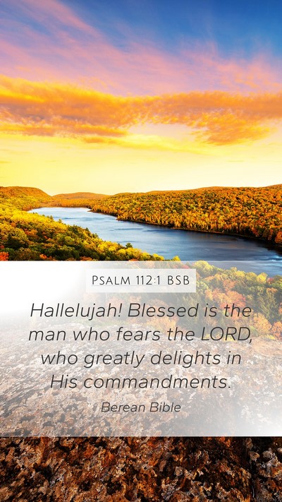 Psalm 112:1 BSB Bible Verse Image