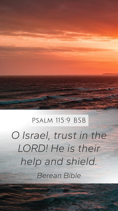 Psalm 115:9 BSB Bible Verse Image