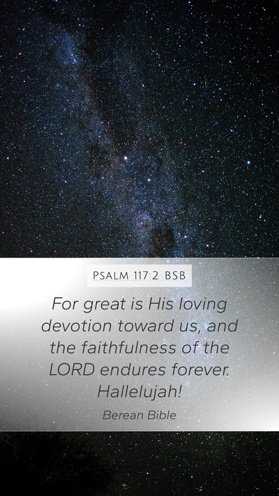 Psalm 117:2 BSB Bible Verse Image
