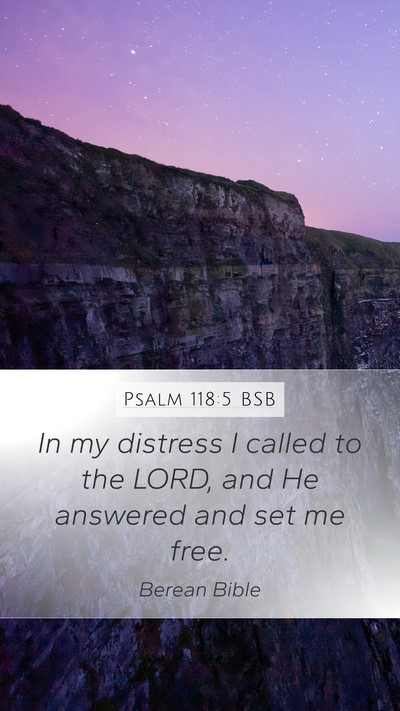 Psalm 118:5 BSB Bible Verse Image