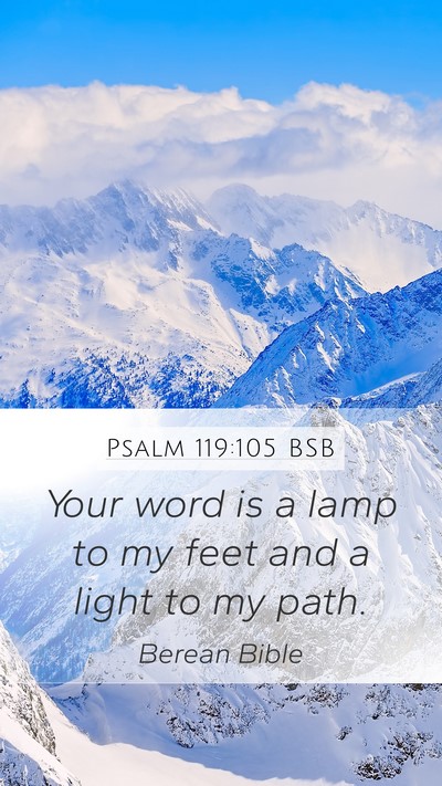 Psalm 119:105 BSB Bible Verse Image