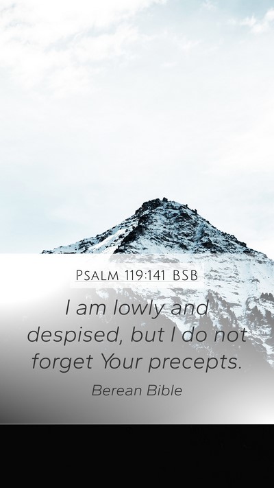 Psalm 119:141 BSB Bible Verse Image
