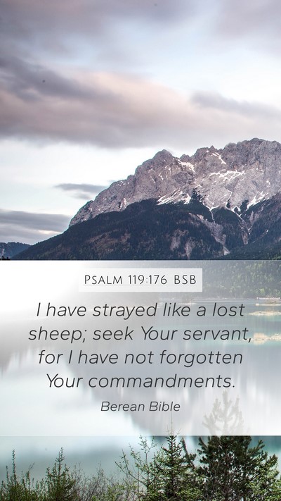 Psalm 119:176 BSB Bible Verse Image