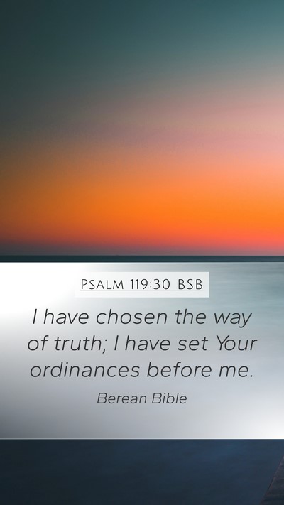 Psalm 119:30 BSB Bible Verse Image