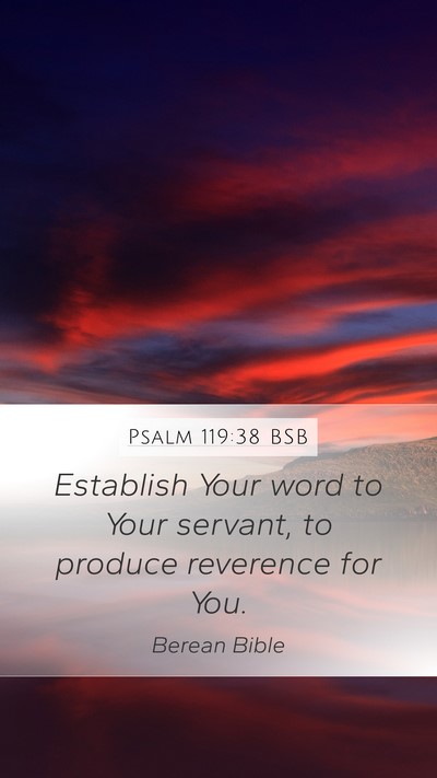 Psalm 119:38 BSB Bible Verse Image