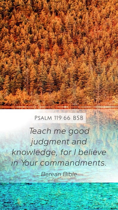 Psalm 119:66 BSB Bible Verse Image
