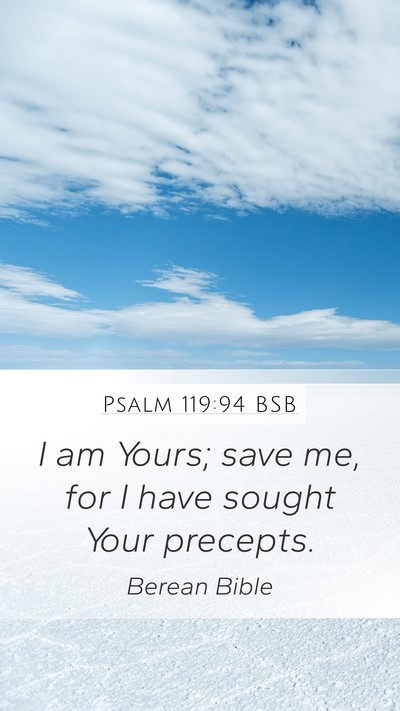 Psalm 119:94 BSB Bible Verse Image