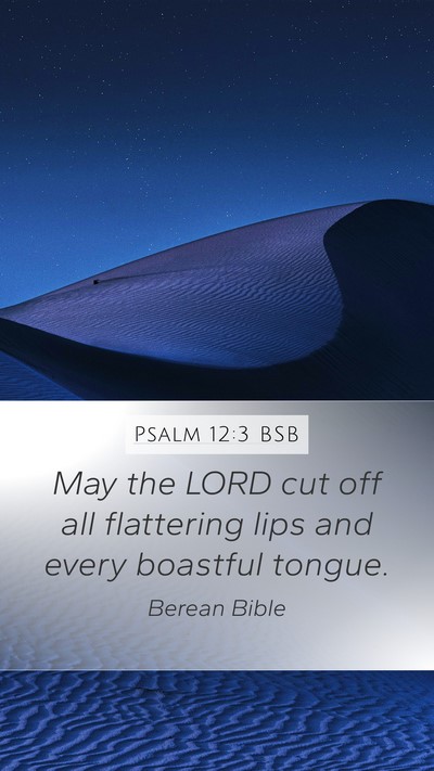 Psalm 12:3 BSB Bible Verse Image
