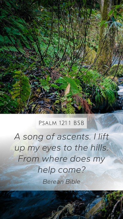 Psalm 121:1 BSB Bible Verse Image