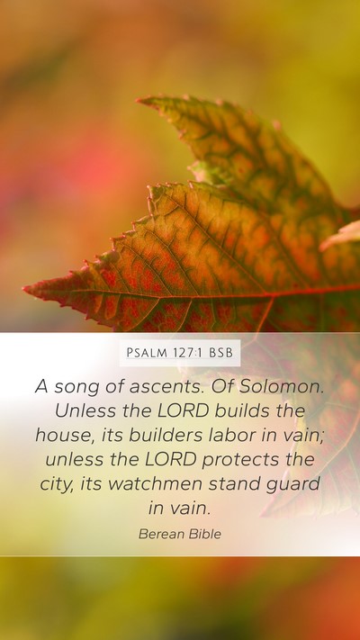 Psalm 127:1 BSB Bible Verse Image