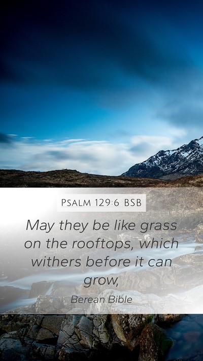 Psalm 129:6 BSB Bible Verse Image