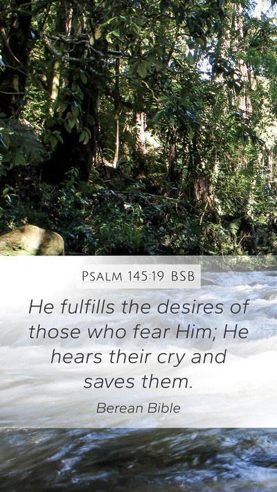 Psalm 145:19 BSB Bible Verse Image