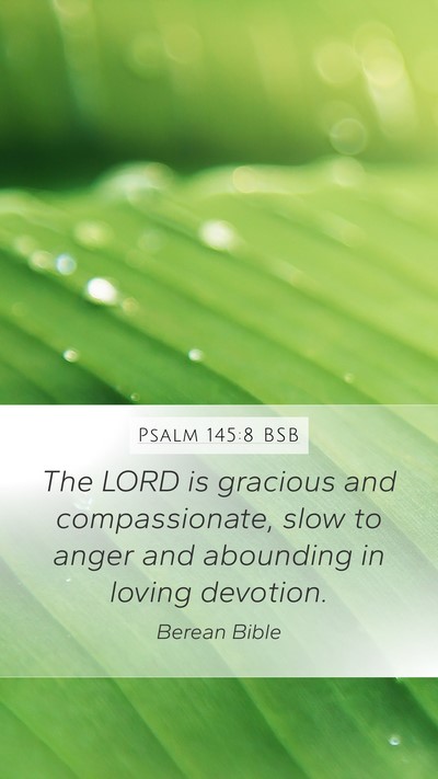 Psalm 145:8 BSB Bible Verse Image