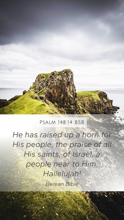 Psalm 148:14 BSB Bible Verse Image