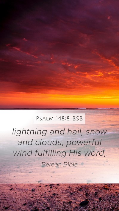 Psalm 148:8 BSB Bible Verse Image