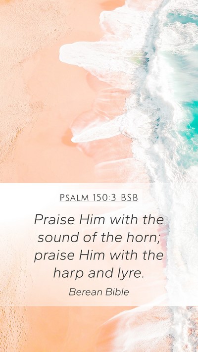 Psalm 150:3 BSB Bible Verse Image