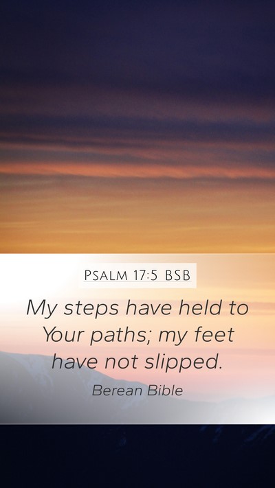 Psalm 17:5 BSB Bible Verse Image