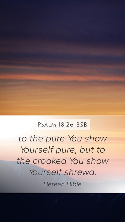 Psalm 18:26 BSB Bible Verse Image