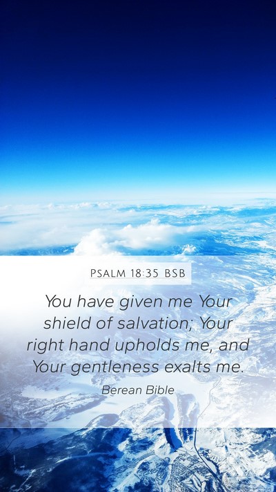 Psalm 18:35 BSB Bible Verse Image