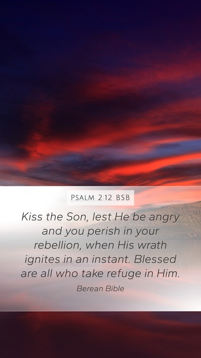 Psalm 2:12 BSB Bible Verse Image